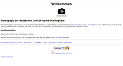 Desktop Screenshot of contax-users.de