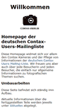 Mobile Screenshot of contax-users.de