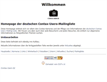 Tablet Screenshot of contax-users.de